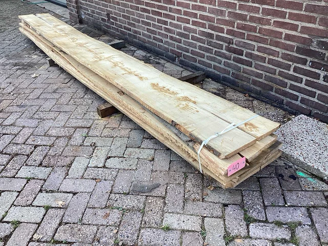 Beuk - kd ovengedroogd 4150x500x250 mm - schaaldeel (7x) - afbeelding 1 van  6