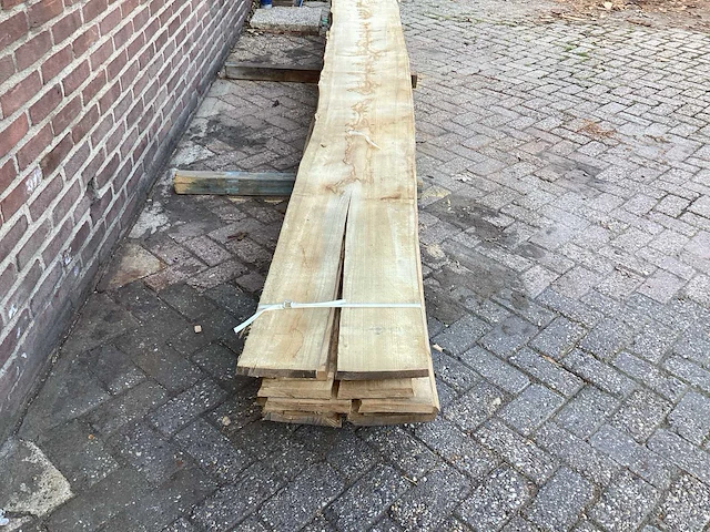 Beuk - kd ovengedroogd 4150x500x250 mm - schaaldeel (7x) - afbeelding 4 van  6