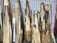 Beuken,essen amerikaans eiken diverse schaaldelen van diverse houtsoorten - afbeelding 2 van  4