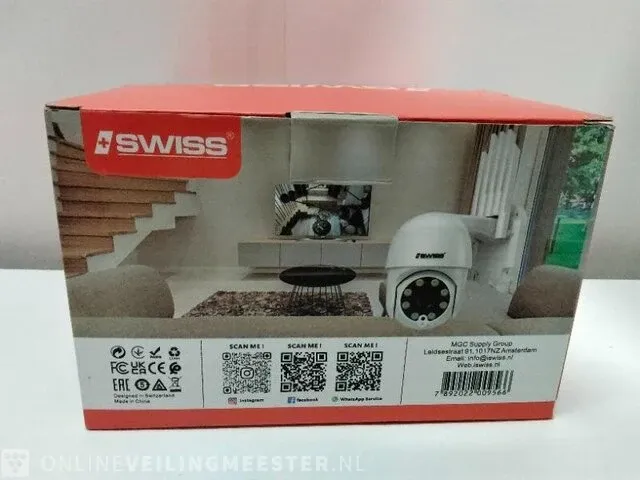 Bewakingscamera swiss, smart ip camera, wit - afbeelding 2 van  3