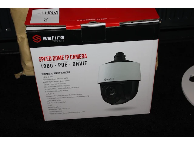 Bewakingspaal met camera safire type speed dome ip camera 1080 poe onvif - afbeelding 4 van  4