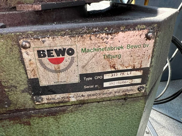 Bewo - 315 pk lt - afkortcirkelzaagmachine - afbeelding 6 van  7