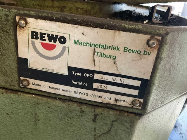 Bewo cpo 315 ha-ht afkortcirkelzaagmachine - afbeelding 2 van  12
