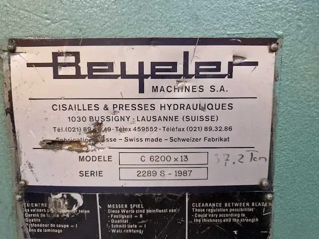 Beyeler - c 6200 13 - guillotineschaar - afbeelding 4 van  10