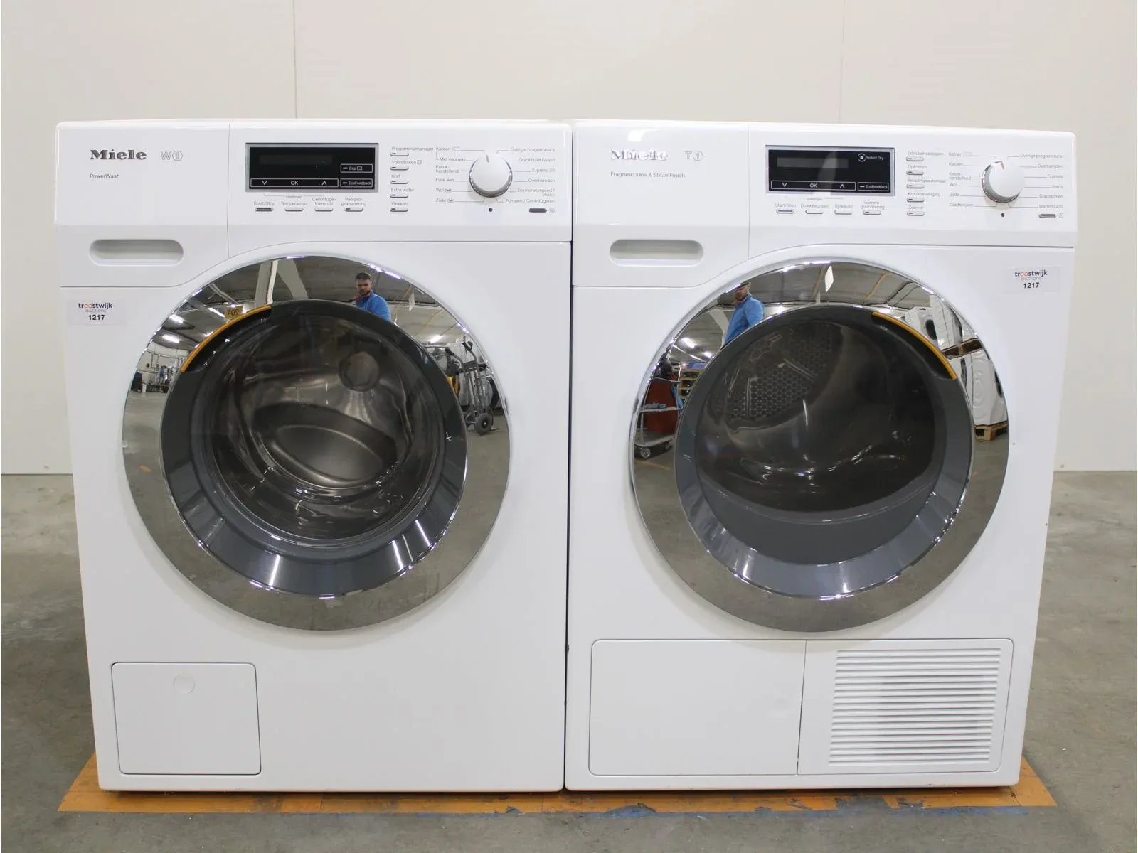 Bezorgveiling refurbished wasmachines en wasdrogers
