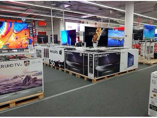 Bezorgveiling: retourgoederen televisies, electronica, home deco, en bouwmarkt overstock