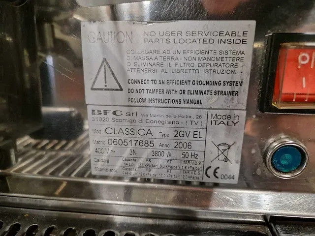 Bfc - classica 2gv el - koffiemachine - afbeelding 3 van  6