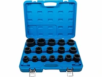 Bgs kraft dopsleutelset vierkantaandrijving 20 mm sw 19 - 55 mm 17 st - afbeelding 4 van  4