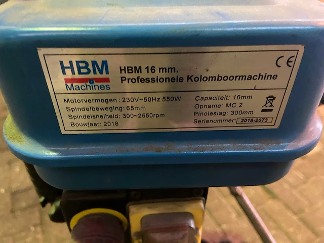 Bhm - used - 16 mm professionele kolomboormachine - afbeelding 4 van  11