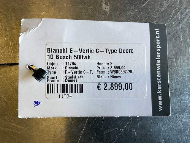 Bianchi e-vertic c-type deore 10 bosch 500 wh elektrische fiets - afbeelding 2 van  10