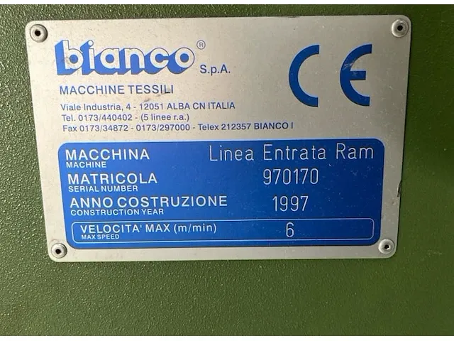 Bianco digitex 1800 mod. d19-m doekrichter - afbeelding 8 van  8