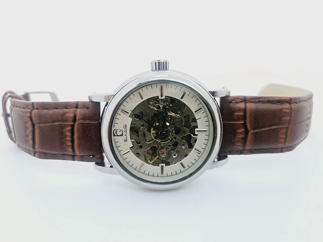 Biaoqi automatisch herenhorloge met skeleton wijzerplaat - afbeelding 3 van  6