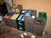 Bieren in 13 volle en 6 aangebroken kratten w.o. brand weizen, amstel radler affligem etc. - afbeelding 1 van  2