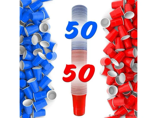 Bierpongtafelset voor volwassenen - inclusief 6 ballen, 100 bekers en bekerhouder - in hoogte verstelbaar, opvouwbaar, aluminium - drinkspelletjes - afbeelding 6 van  11