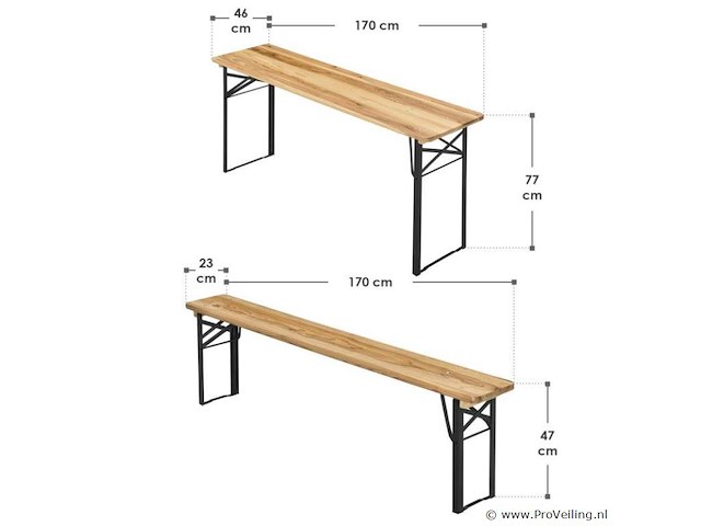 Biertafel 3-delig - afbeelding 9 van  9