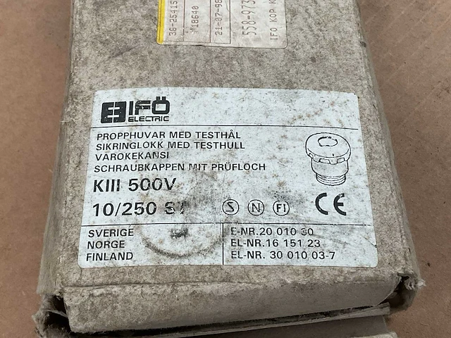 Bifö electric kiii 500v 10/250st zekeringhouder (50x) - afbeelding 5 van  6