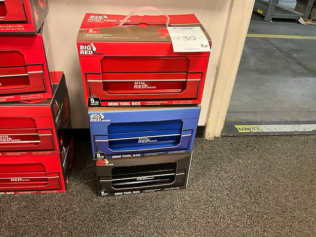 Big red jacks gereedschapskoffer (3x) - afbeelding 1 van  1