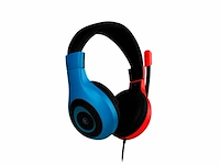 Bigben stereo gaming headset v1 nintendo switch neon rood/blauw - afbeelding 4 van  6