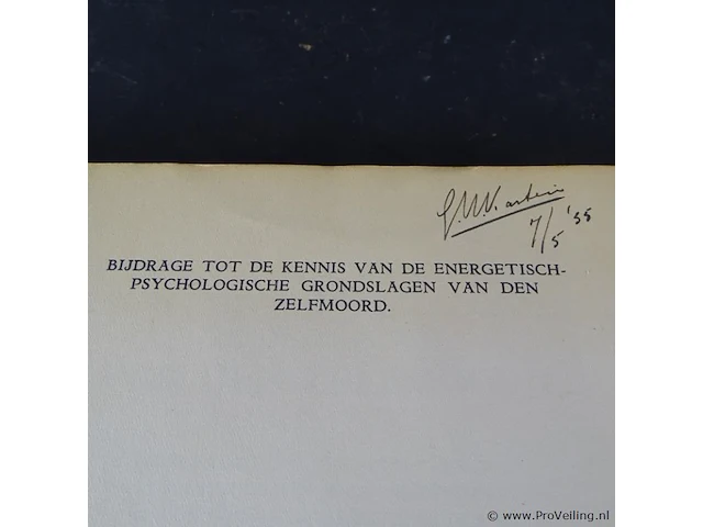 Bijdrage tot de kennis van de energetisch-psychologische grondslagen van den zelfmoord - afbeelding 2 van  5