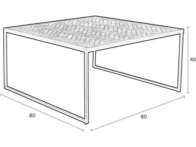 Bijzettafel anli style, zwart - afbeelding 2 van  3
