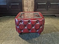 Bijzettafel chesterfield, caleb, rood - afbeelding 1 van  3