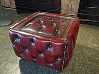 Bijzettafel chesterfield, caleb, rood - afbeelding 2 van  3