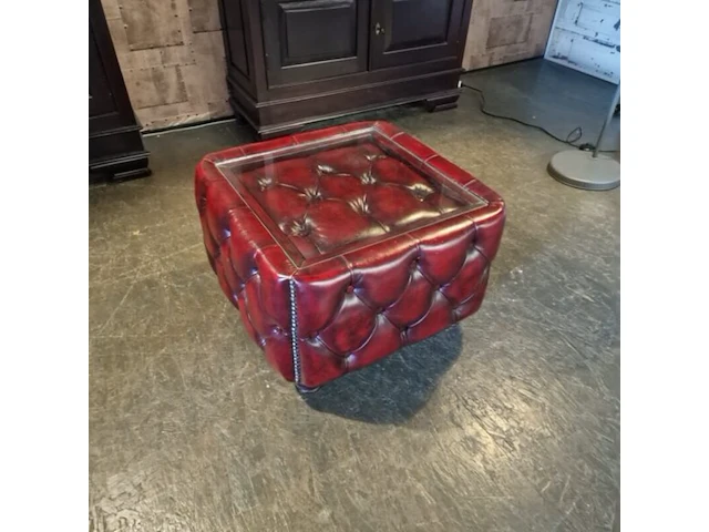 Bijzettafel chesterfield, caleb, rood - afbeelding 3 van  3