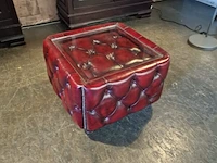 Bijzettafel chesterfield, caleb, rood - afbeelding 3 van  3