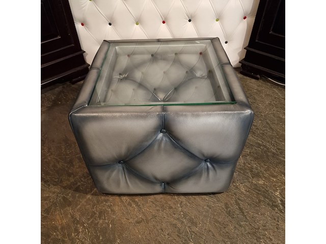 Bijzettafel chesterfield, chesterfield, zilver - afbeelding 2 van  5