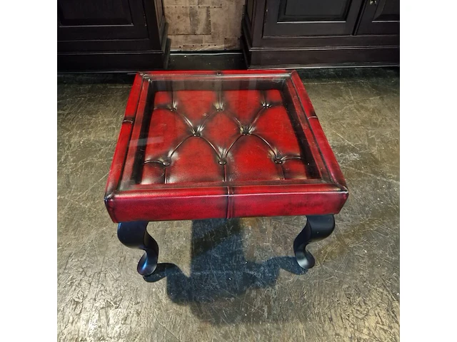 Bijzettafel chesterfield, leeds, rood - afbeelding 3 van  3