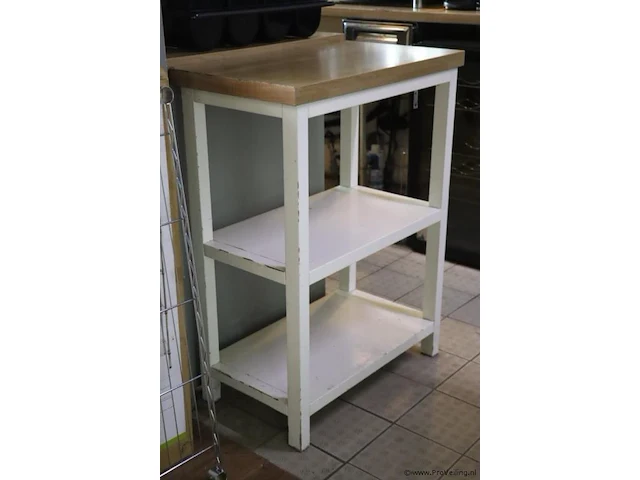 Bijzettafel, hout - 66x40x90cm - afbeelding 2 van  4