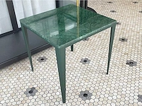 Bijzettafel met groen marmeren blad