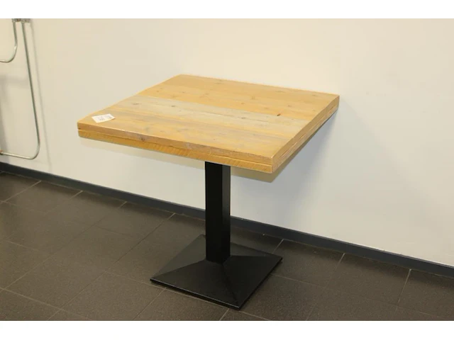 Bijzettafel met houtenblad afm. 76 x 76 x 76 cm - afbeelding 2 van  2