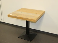 Bijzettafel met houtenblad afm. 76 x 76 x 76 cm - afbeelding 2 van  2