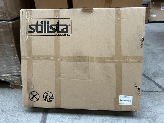 Bijzettafel rond melkglas tafelblad 60 cm stilista - afbeelding 2 van  4