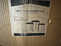 Bijzettafel set milton & oldbrook, frankfurt, zwart, bruin - afbeelding 2 van  3