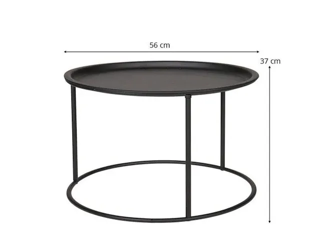 Bijzettafel woood, ivar, zwart - afbeelding 3 van  4