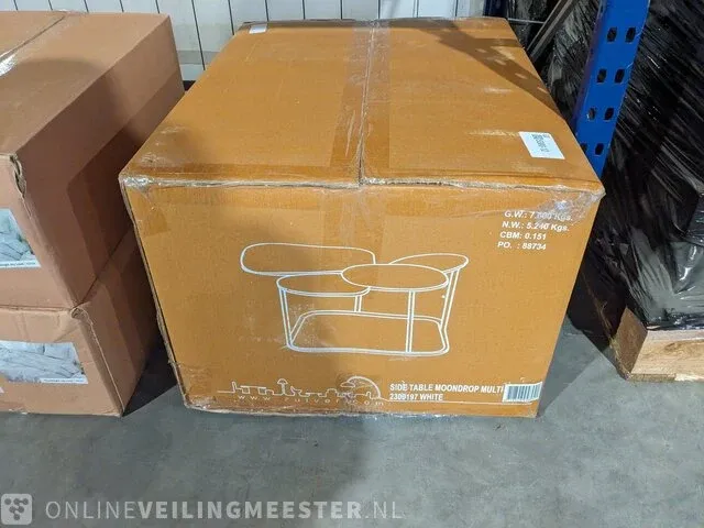 Bijzettafel zuiver, wit - afbeelding 5 van  5