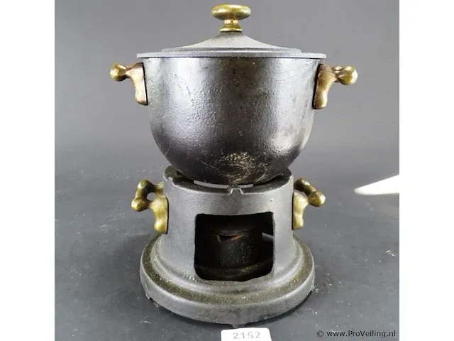 Bijzondere goebel "le rotisseur" ijzeren fondue set - afbeelding 1 van  5