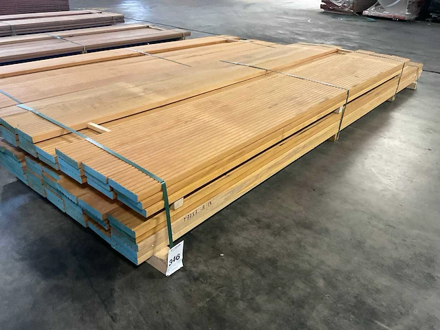 Bilinga vlonderdelen antislip 28x140 mm (54x) - afbeelding 1 van  6