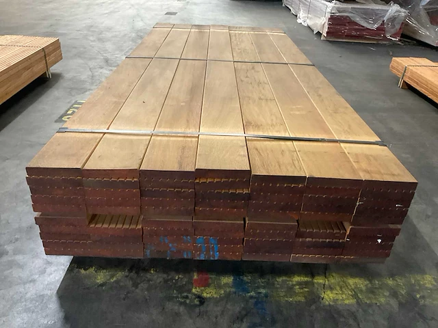 Bilinga vlonderdelen antislip 28x140 mm (68x) - afbeelding 2 van  6