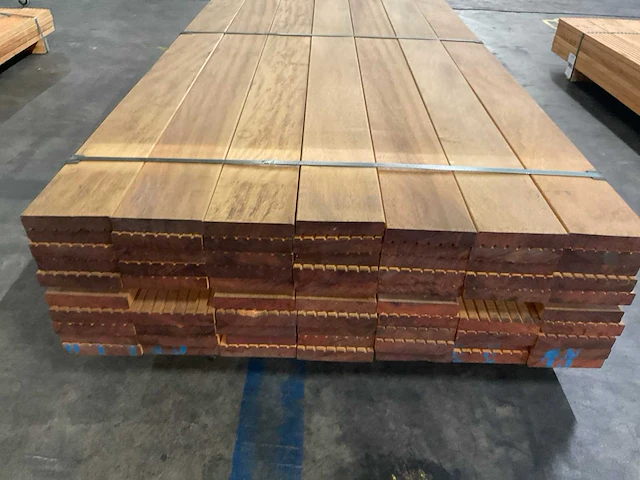 Bilinga vlonderdelen antislip 28x140 mm (68x) - afbeelding 4 van  6