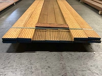 Bilinga vlonderplanken met antislip 28x140 mm (11x) - afbeelding 4 van  6