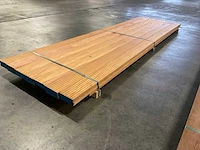 Bilinga vlonderplanken met antislip 28x140 mm (21x) - afbeelding 3 van  6
