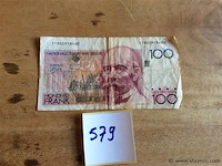 Biljet belgië 100fr - afbeelding 1 van  2