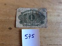 Biljet duitsland 1 mark 1920 - afbeelding 3 van  3