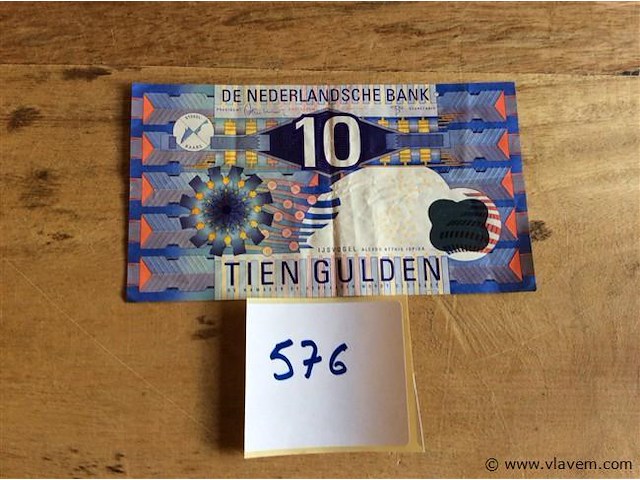 Biljet nederland 10gulden 1997 - afbeelding 1 van  2