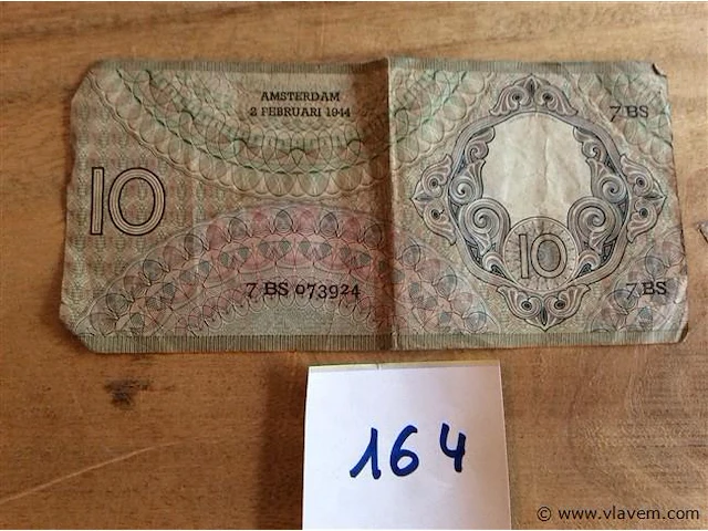 Biljet nl 10 gulden 1944 - afbeelding 2 van  2
