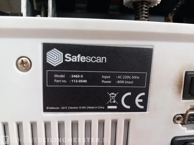 Biljetmachine safescan, 2465-s, bouwjaar 2015 - afbeelding 8 van  8