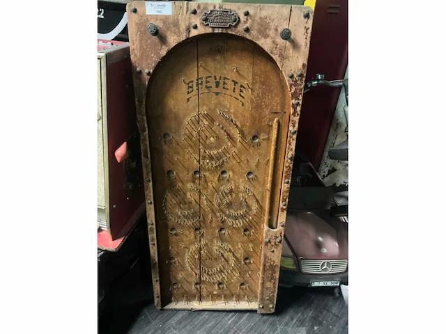 Billiard americain bastin-favresse brevete antiek knikkerbord - afbeelding 1 van  4